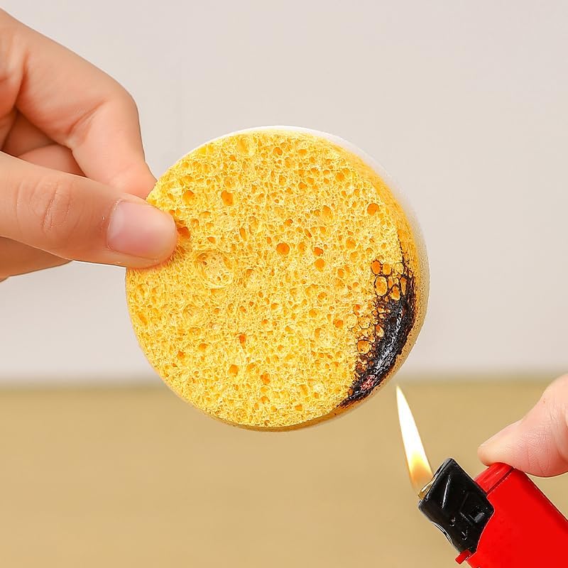 Long Handled Wood Pulp Cotton Pot Brush – Set of 3