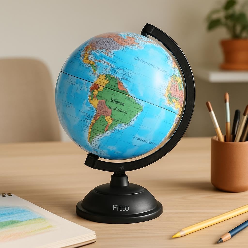 96 Pieces Globes with English Letters (10.6cm for Home & Office Display)