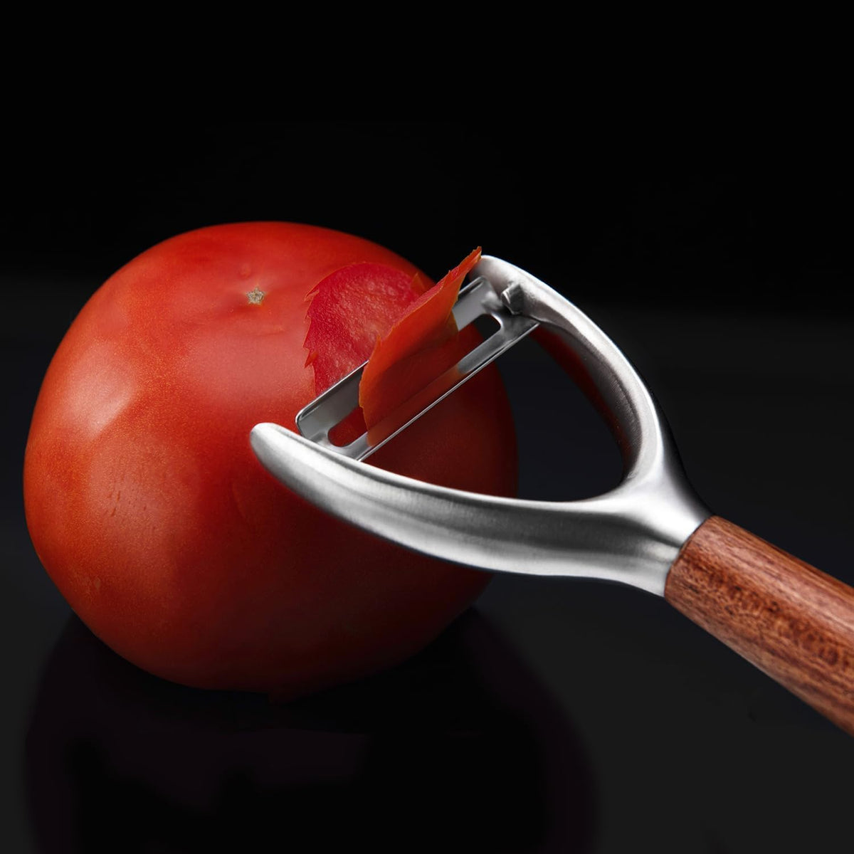 96 Pieces Solid Wood Y-Shape Rotating Vegetable and Fruit Peelers with Comfortable Grip (Stainless Steel Blade for Potatoes – Apples – Carrots – and Cucumbers)