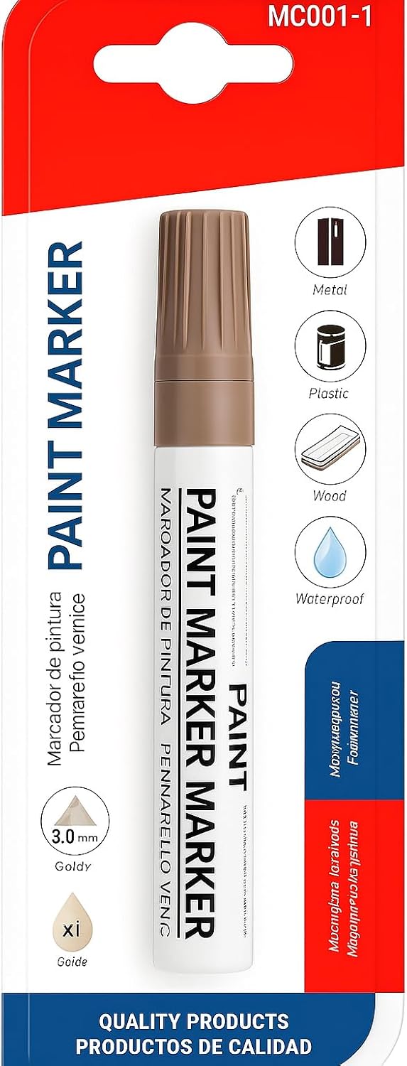 Paint Marker 14.5 cm Brown 3 mm Tip for Art, Craft, DIY Projects