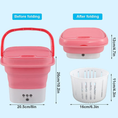Portable Washing Machine, 5L Capacity, Compact & Lightweight, Ideal for Small Loads, Travel, Apartments, Dorms, & RV Use – Energy-Efficient and Convenient for On-the-Go Cleaning
