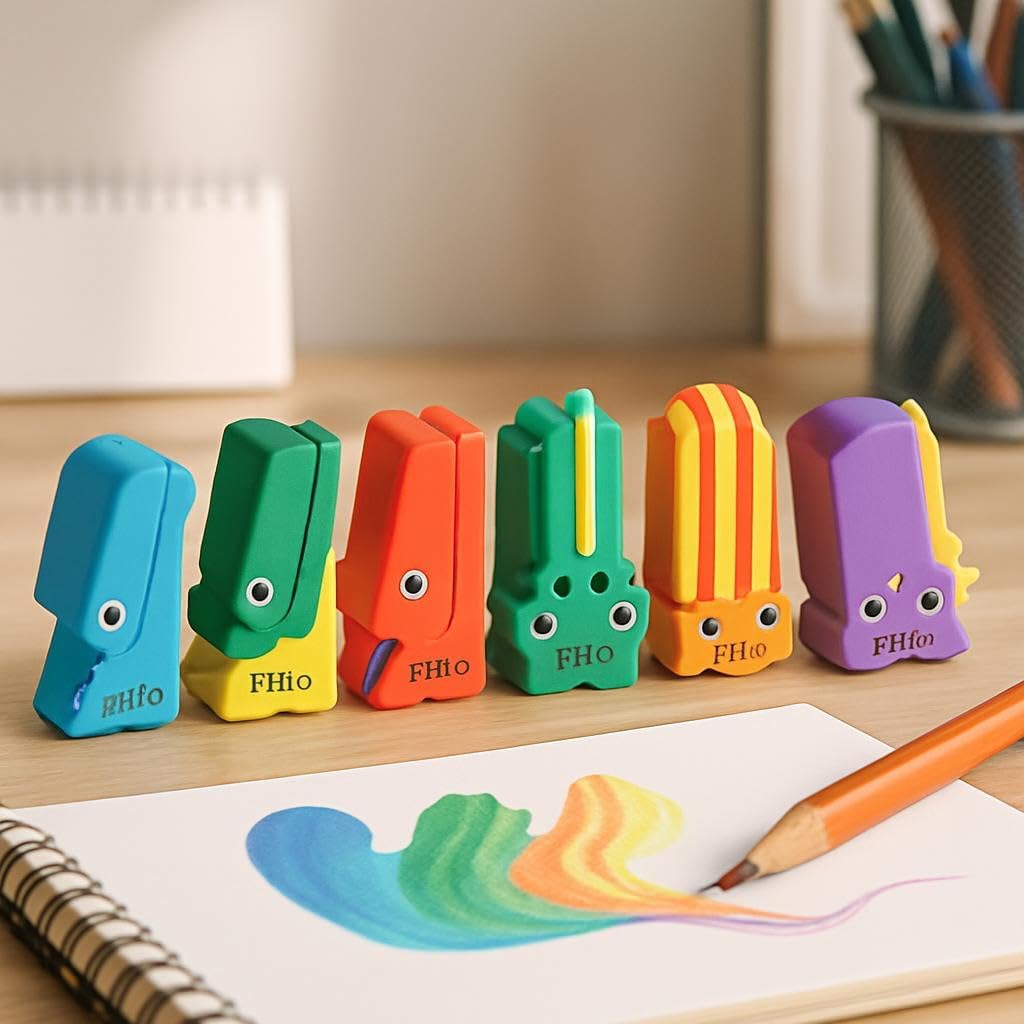 96 Pieces 6 Pieces Assorted Dinosaur Series Erasers (Assorted Colors Stationery)