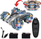 60 Pieces Double Side Remote Control Cars with Rotation Roller Tyres (LED Lights – and Joystick Remote Control)