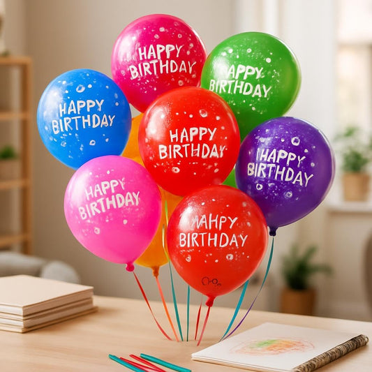 Latex Party Balloons 100 Pcs 12 Inch Assorted Colors for Birthday & Celebration Decoration, Amazon.ae Party Supplies