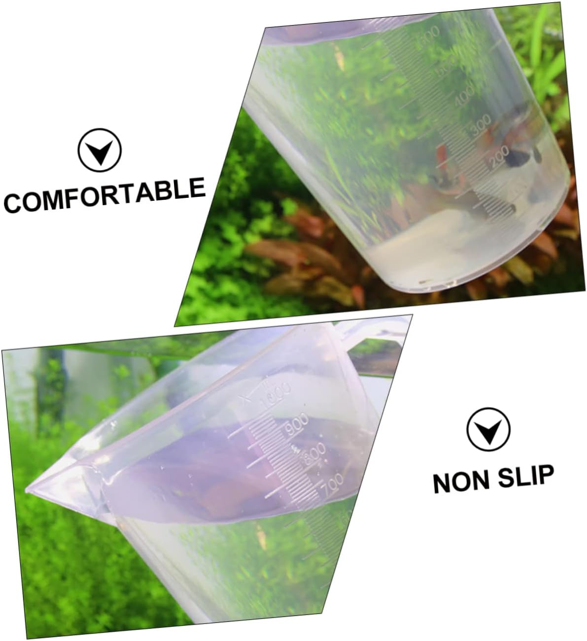 Plastic Measuring Cup, 1 Liter Capacity, Durable, Easy-Pour Spout, Clear with Measurement Markings