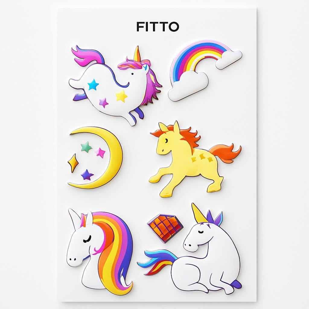 144 Pieces Craft Stickers Horse Series (17.7x11.2cm Decorative Decals)