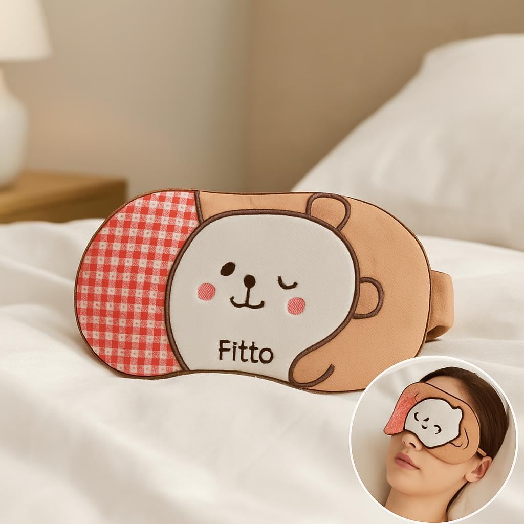 Night Blindfold Mask - Breathable and Soft Sleep Mask, Brown