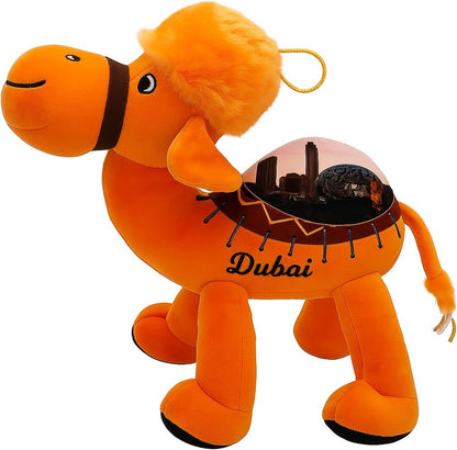 Orange Camel 20cm Figurine – Unique Desert Animal Sculpture for Home Décor