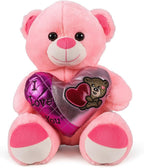 96 Pieces Pink Teddy Bear Plush Toys (30cm - Soft & Cuddly Stuffed Animal – Adorable Gift for Kids – Babies – Girls – Boys - Perfect for Hugging – Snuggling – Birthday Present – Nursery Decoration)