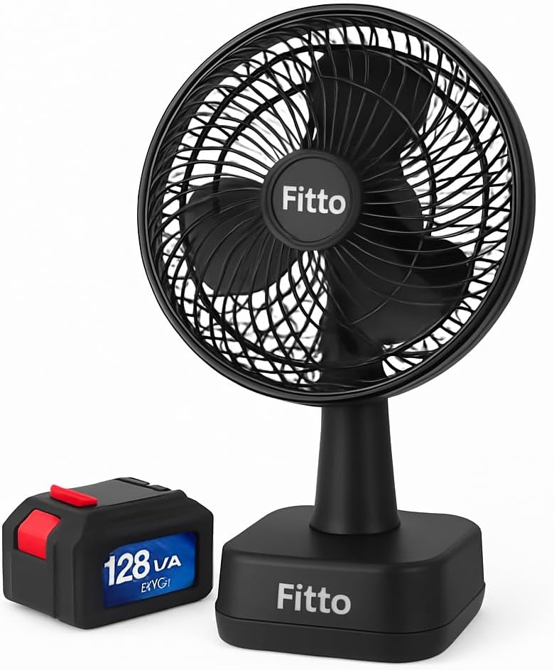 48 Pieces 8 Inch Wireless Fan withs (15000mAh Battery for Portable Cooling)