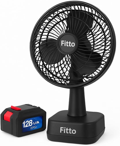 8 Inch Wireless Fan with 15000mAh Battery for Portable Cooling