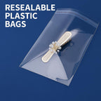 144 Pieces Transparent Bags 12 Packs (30cm x 20cm – Clear Plastic Storage Bags for Home and Office Use)