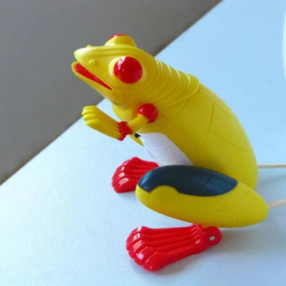 Laser Remote Control Frog Toy - Life Like with Jumping, Sound and Light, Yellow