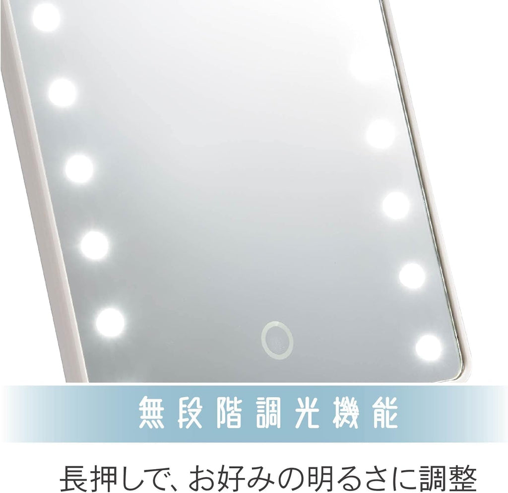72 Pieces Vanity Mirrors with Lights (Hollywood Makeup Mirror with 9 LED Bulbs – 3 Colors Dimmable Light – 360° Rotation – White - Perfect for Beauty and Grooming)