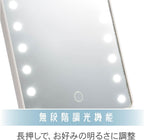 72 Pieces Vanity Mirrors with Lights (Hollywood Makeup Mirror with 9 LED Bulbs – 3 Colors Dimmable Light – 360° Rotation – White - Perfect for Beauty and Grooming)