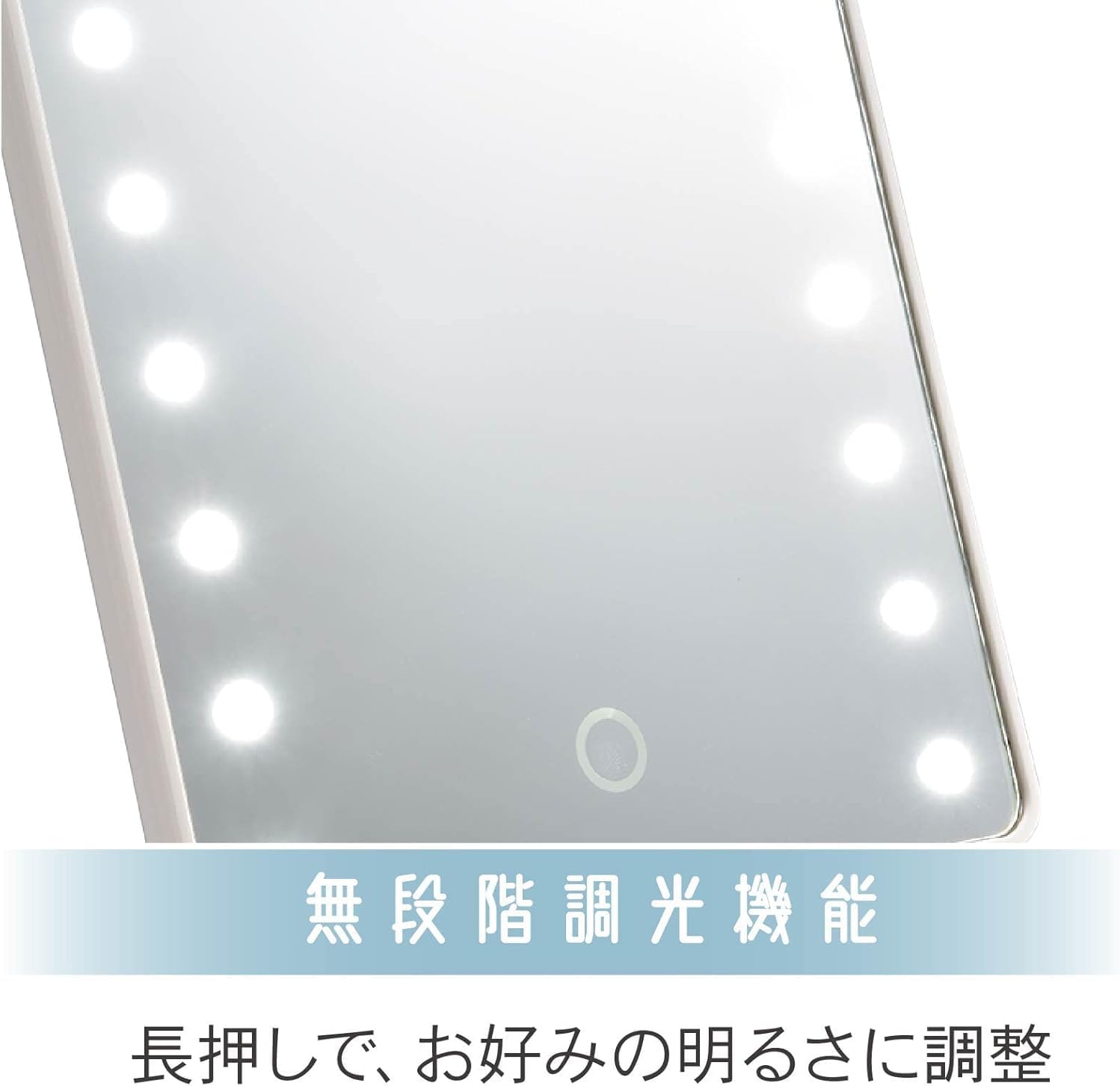 72 Pieces Vanity Mirrors with Lights (Hollywood Makeup Mirror with 9 LED Bulbs – 3 Colors Dimmable Light – 360° Rotation – White - Perfect for Beauty and Grooming)