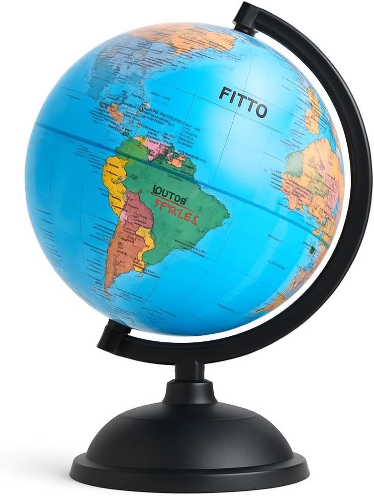 96 Pieces Globes with English Letters (10.6cm for Home & Office Display)