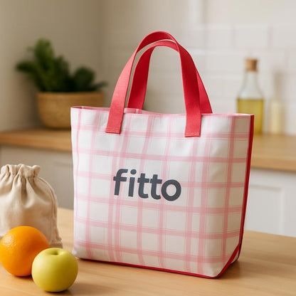Durable Eco-Friendly Pink Tote Bag with Handles