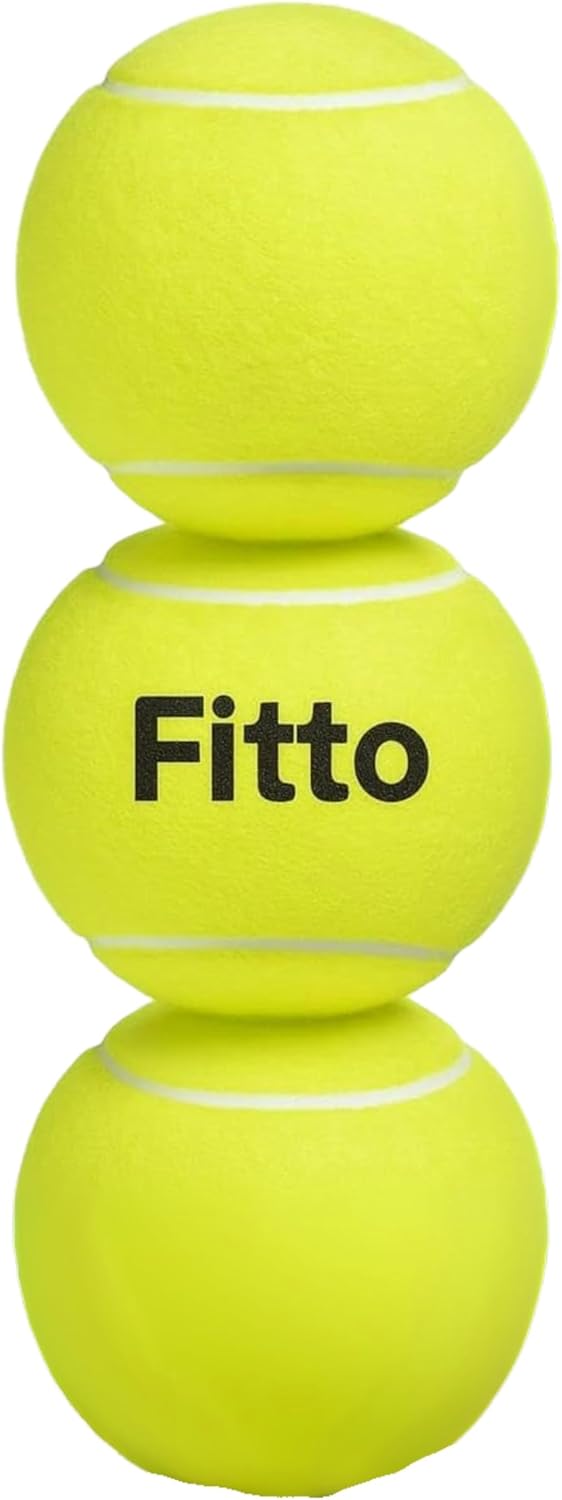 72 Pieces Set of 3 Yellow Tennis Balls - High-Performance Durable Balls for All Court Surfaces