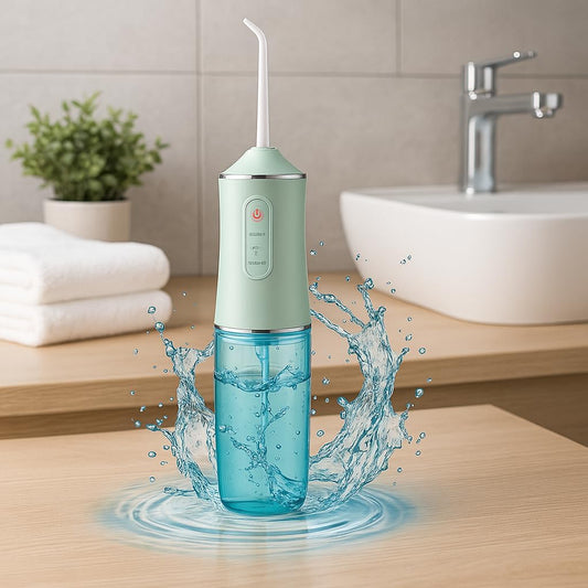 Water Flosser, USB Rechargeable Cordless Oral Irrigator, 3 Modes for Deep Cleaning, Portable Dental Care, Waterproof, for Travel & Home Use