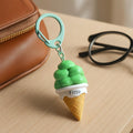 96 Pieces Creative Ice Cream Keychain - PVC & Rubbers (Green)
