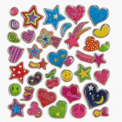 Symbol Stickers - Self-Adhesive Decorative Symbols for Planner, Journal, Laptop, Phone, Scrapbook & School Crafts