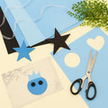 120 Pieces EVA Sponge Sticker 10 Pack A4 Skies (21cm x 29.7cm for Crafts and DIY Projects)