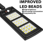 72 Pieces Solar Induction Street Lamps (150W LED Solar Flood Lights – Motion Sensor with Remote Control – 8000 Lumens – 3 Modes – Outdoor Security Lamp)