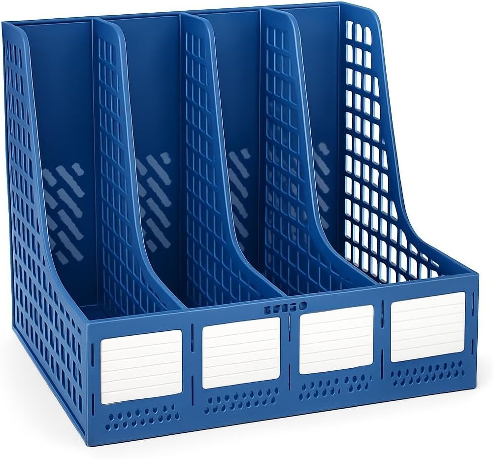 96 Pieces File Organizers for Office (Assorted Colors – 31.5x31x25.5cm Desk Organizer for Documents and Files)
