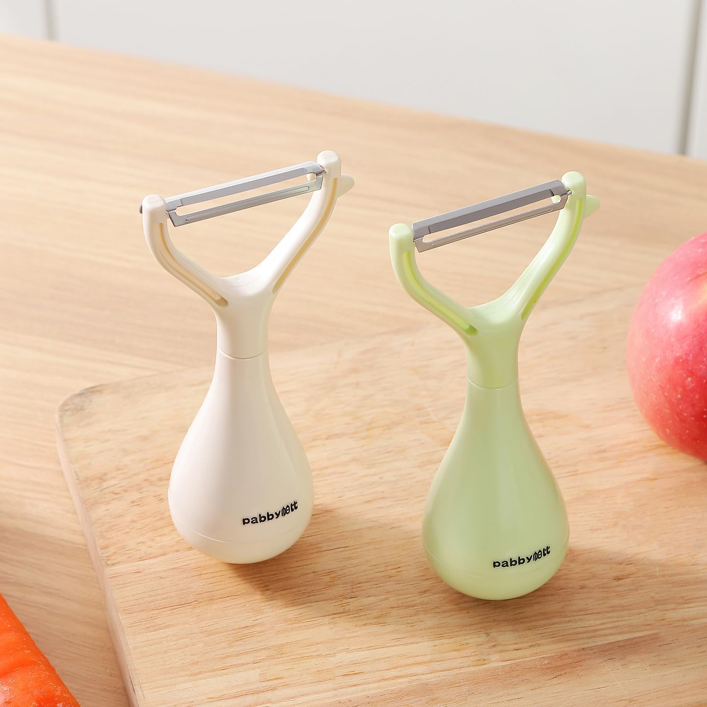 Ergonomic Tumbler Peeling Knife - Green