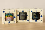96 Pieces White Ceramic Mugs with Happy Birthday Print and Colorful Diamond Design