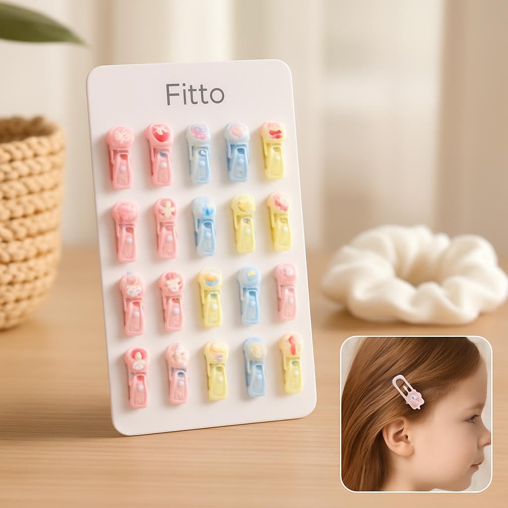 120 Pieces Mini Plastic Hair Pins (Pack of 20 – Assorted Colors for Everyday Use)