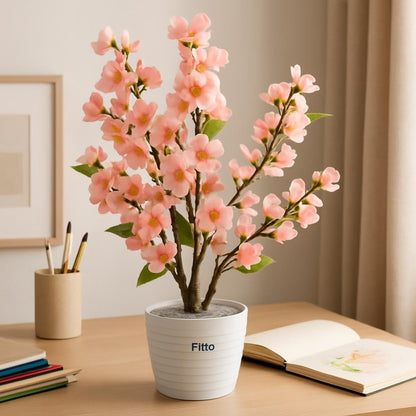 Chic Artificial Flowers in Decorative Pot 80x29x15cm for Home & Garden Decor