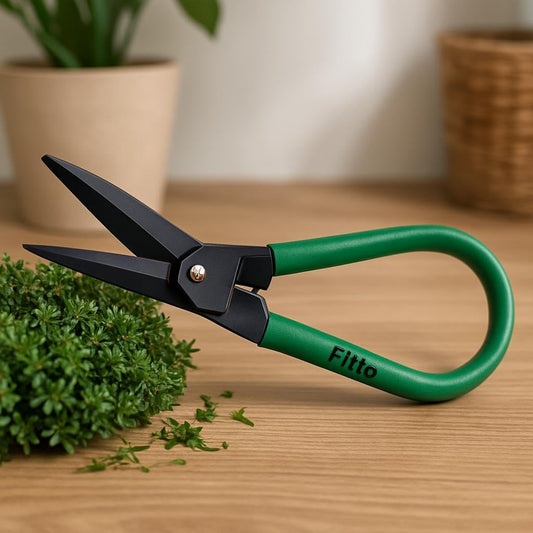 Grass Shear with Sharp Blades and Comfortable Green Handles