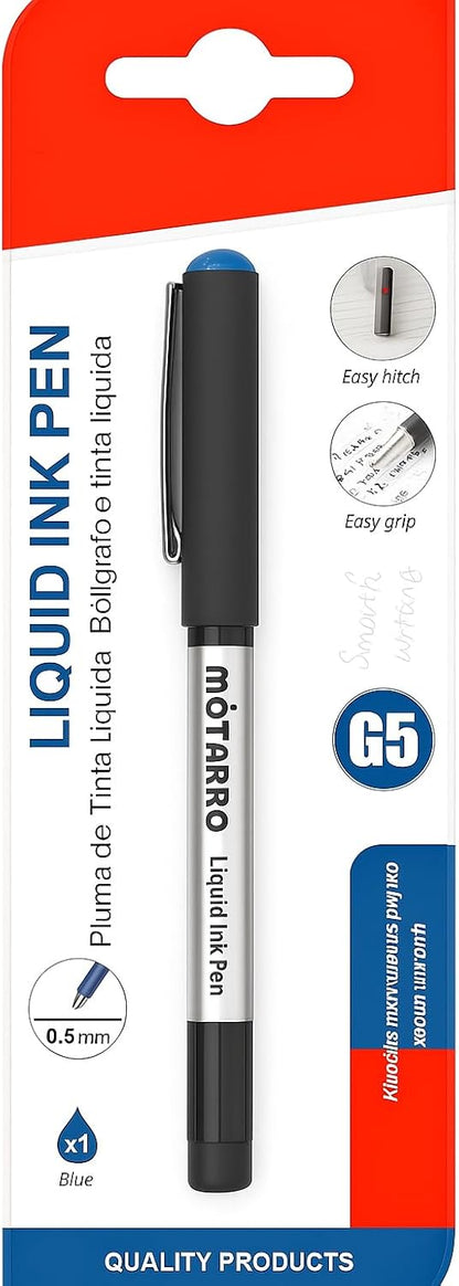 Liquid Ink Pen 0.5mm Gray, 14cm, Smooth Writing, Office & School Supplies