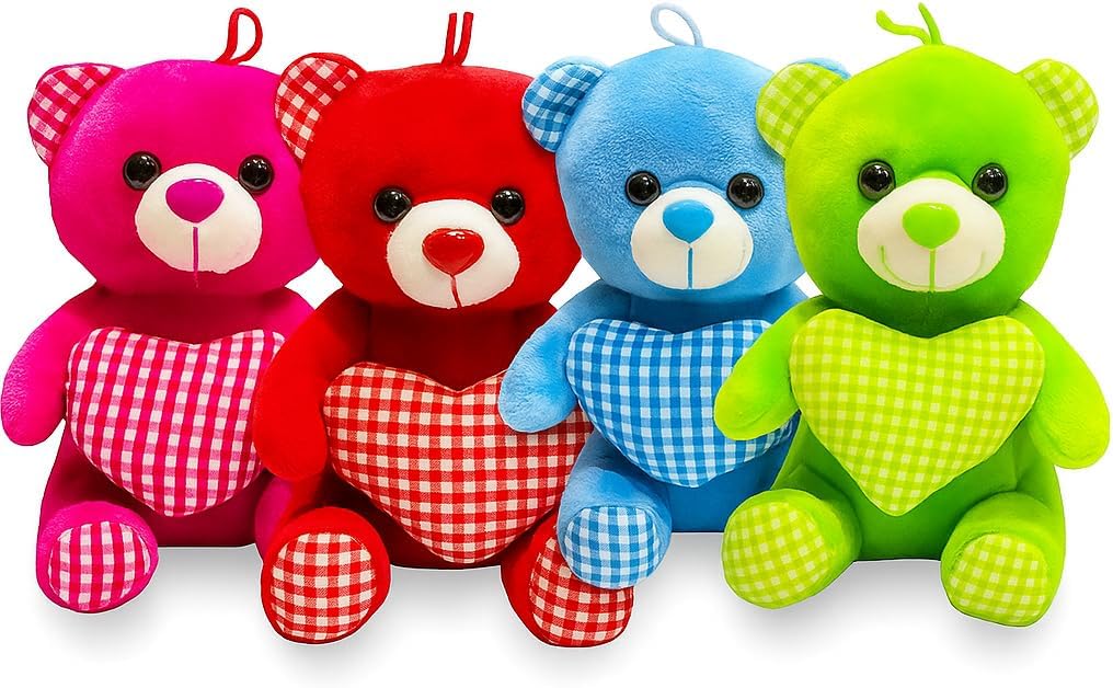 96 Pieces Hanging Teddy Bears (20cm Plush Toy for Kids and Adults – Adorable Design with Soft Material – Lightweight and Durable – Perfect for Room Décor – Gifts – and Collectibles)