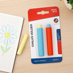 144 Pieces Chalk Holder 2 Packs (Multi-Color – Durable Plastic – Ideal for Classroom and Office Use)
