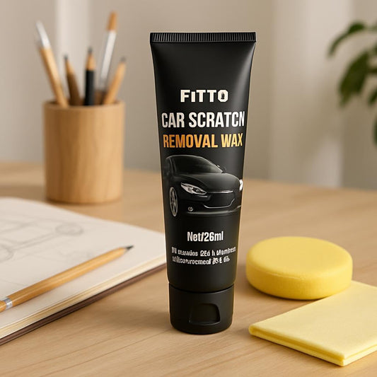 Car Scratch Repair Wax – Premium Polishing Wax Kit with Sponge & Wipe – 120ML Scratch Remover for Vehicles – Long-Lasting Shine & Protection