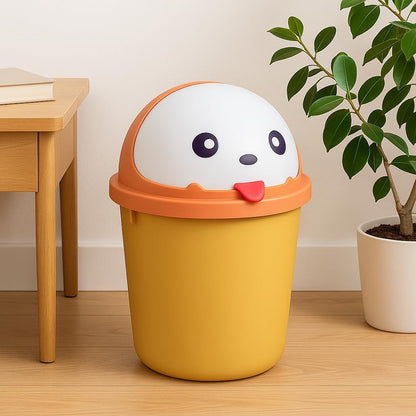 Cartoon Cap Bucket | 10L Plastic Bucket with Fun Cartoon Lid | Multi-Purpose Bucket for Kids’ Room, Bathroom, Kitchen, or Office | Durable and Easy to Clean