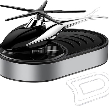 Helicopter Car Aromatherapy Decor, Air Freshener, Solar Energy Rotating, Aromatherapy, Solar Powered, Helicopter Shape