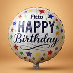 240 Pieces 18 Happy Birthday foil balloons with Stars for birthday Celebration (Party Decoration for Home & UAE Events)