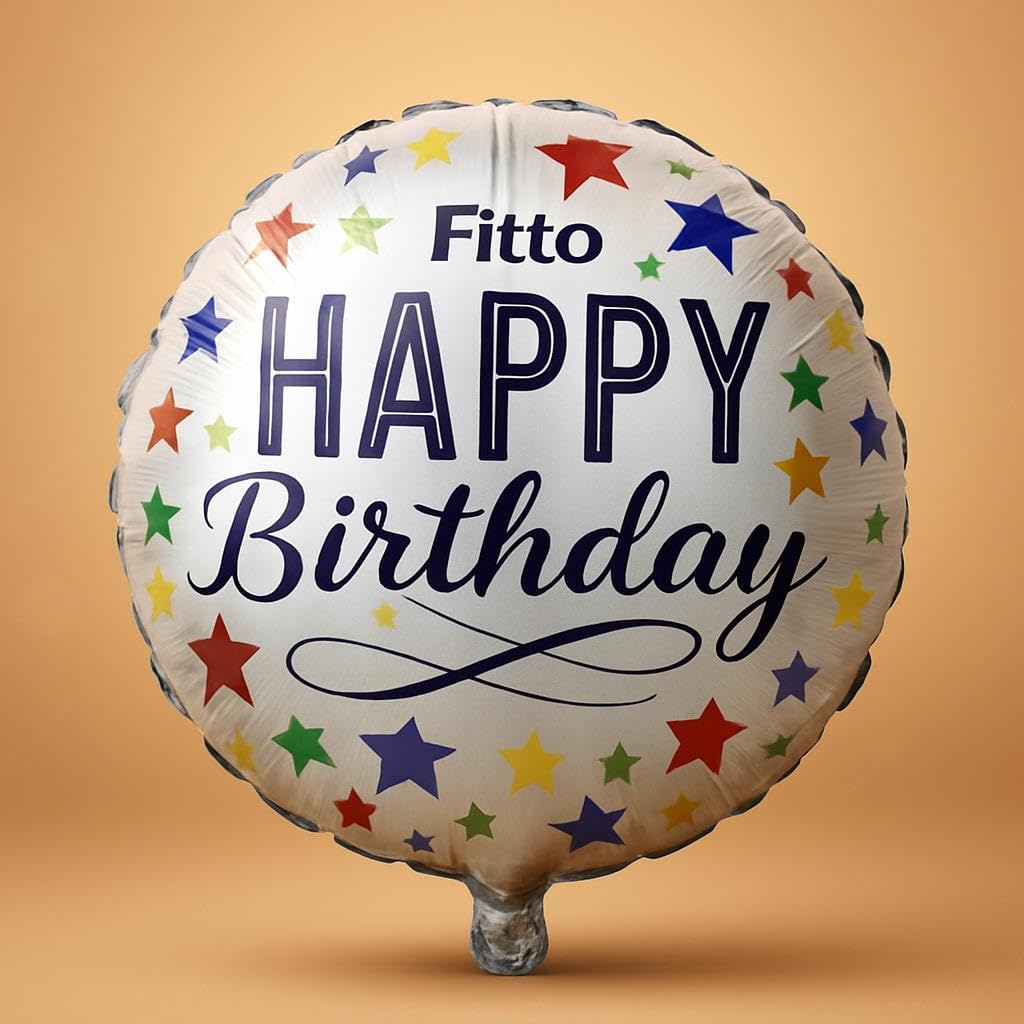 18 Happy Birthday foil balloon with Stars for birthday Celebration, Party Decoration for Home & UAE Events
