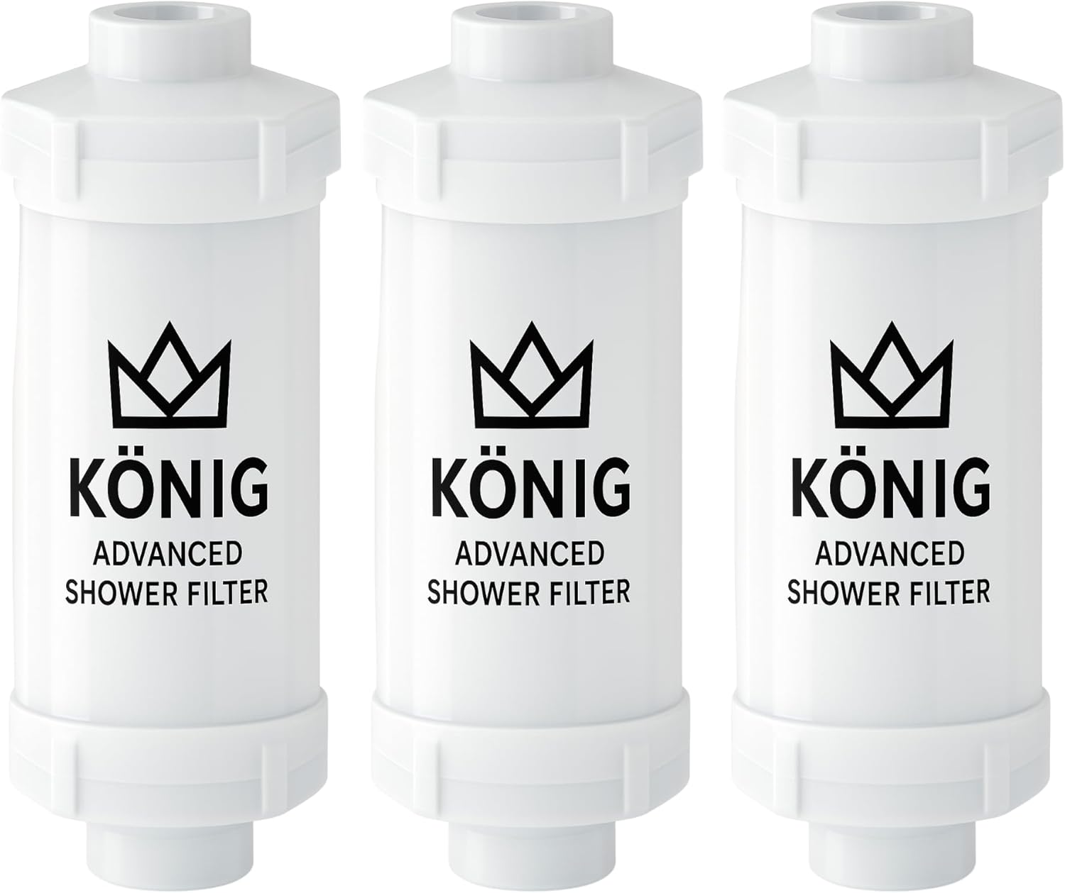 96 Pieces Konig Advanced Shower Filters for Hard Water (Removes Chlorine & Impurities – Protects Hair & Skin – Long Lasting – Easy Installation – Pack of 3)