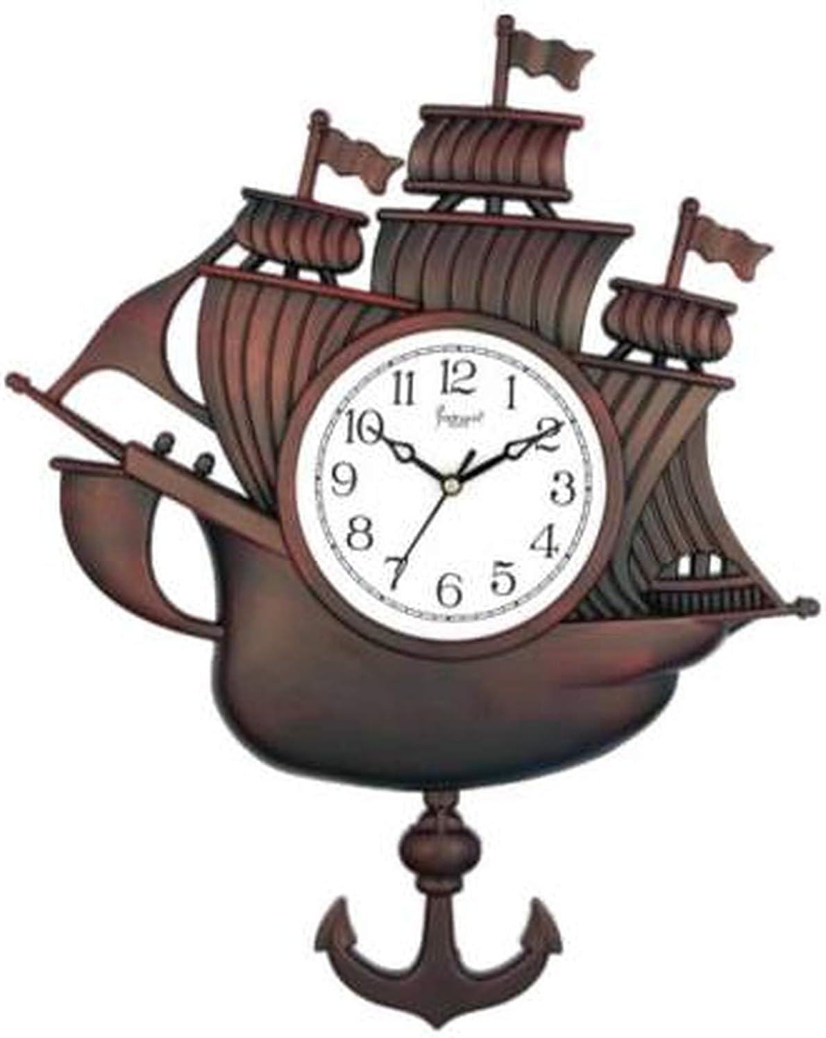 72 Pieces Nautical Ship Design Wall Clock - Titanic-Inspired Plastic Wall Clocks for Bedroom and Office (Durable – Long-Lasting – Perfect Gift for Housewarmings – Weddings – and Nautical-Themed Home Décor)