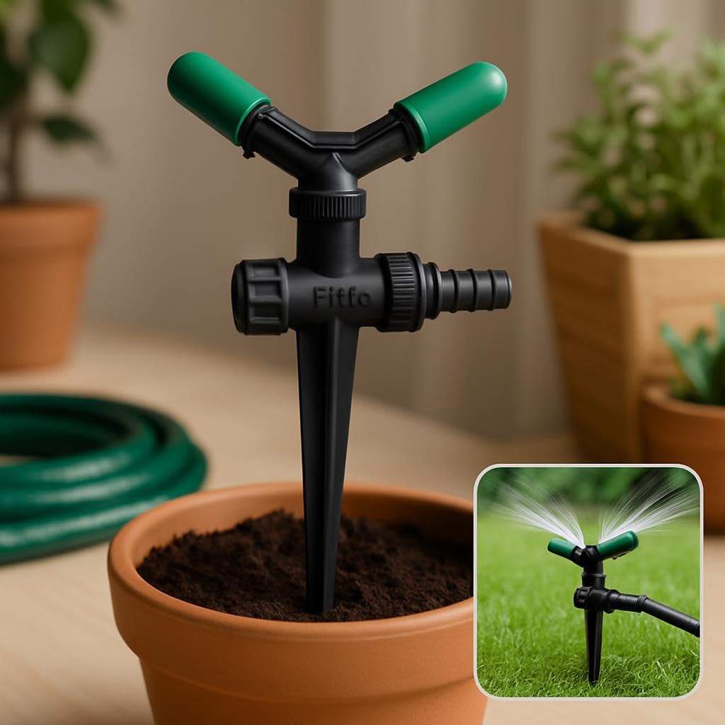 Garden Spike Emitter with Adjustable Flow Control for Efficient Irrigation