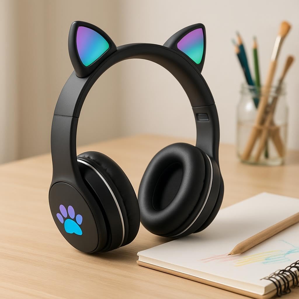 96 Pieces Unicorn Headphones Bluetooth Foldable Stereos with Mic