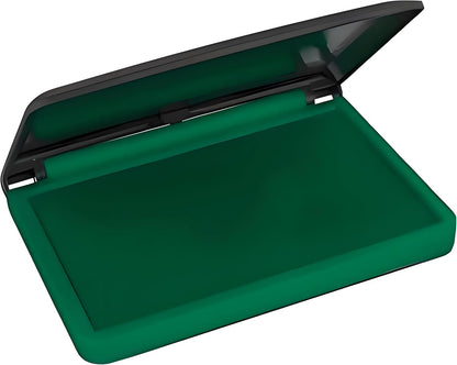 Stamp Pad – Premium Quick-Drying Ink for Clear, Smudge-Free Impressions – Ideal for Rubber & Polymer Stamps – Long-Lasting, Non-Toxic, Ink Pad for Office, Crafting, and DIY Projects, Green