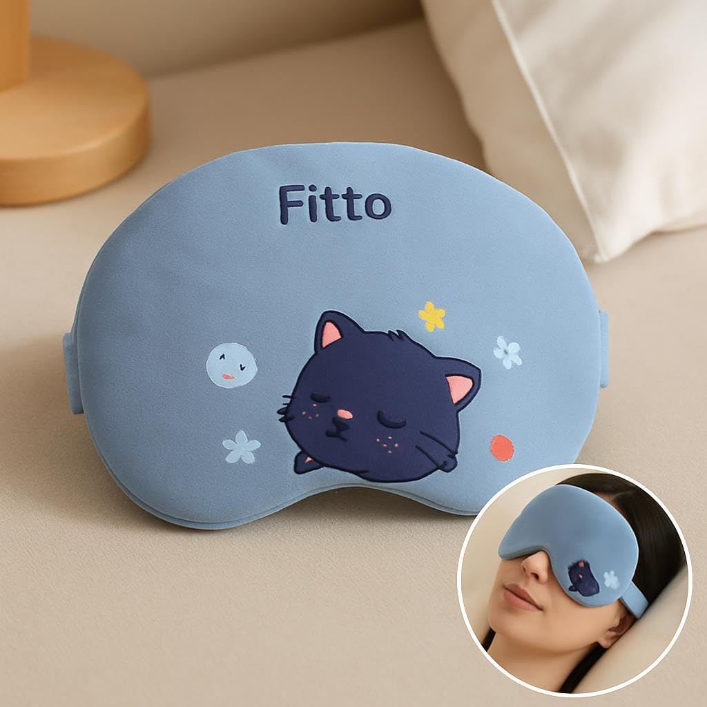 Night Blindfold Mask - Breathable and Soft for Comfortable Sleep, Blue