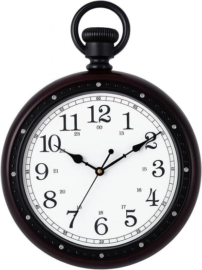 Elegant Hanging Model Wall Clock - Classic Design with Quiet Quartz Movement, Ideal for Living Room, Kitchen, or Office Decor