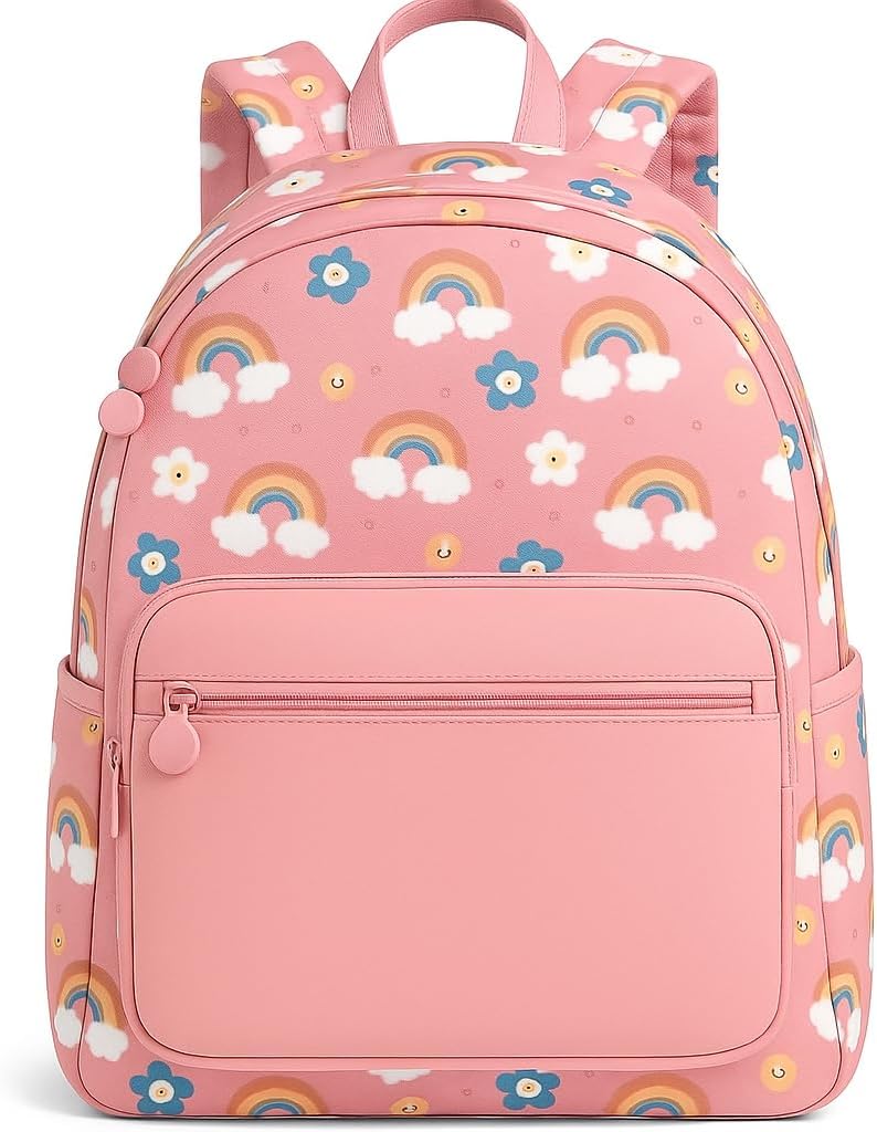 School Bag 40x30cm Pink Lightweight Student Backpack